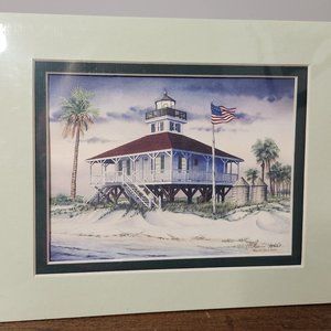 Harbour Lights Boca Grande, FL Signed Lighthouse Print by Mark Sherman